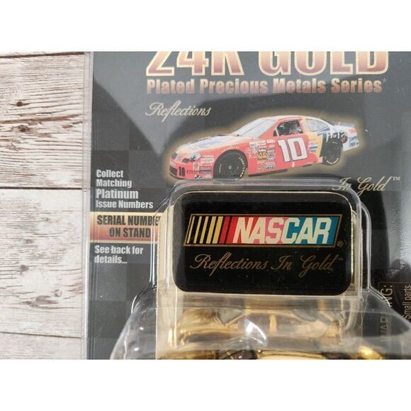 NASCAR 1999 Ford Taurus #10 24K Gold Series Ltd Edition Ricky Rudd Vintage - Picture 4 of 8